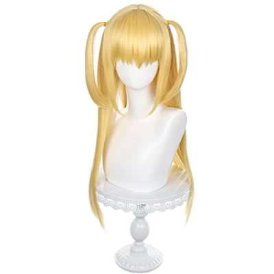 Abbildung von HIROAKIYA Misa Amane Wig, Death Note Cosplay Wig with Cap, Length approx.70cm