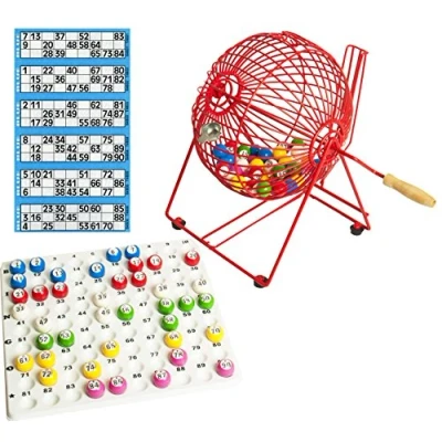 Abbildung von Bingokorb mit Kontrollablage und Kugeln Thomas &amp; Anca Club Supplies Ltd