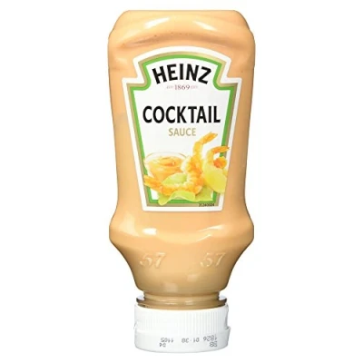 Abbildung von Heinz French Style Cocktail Sauce Cremig fruchtige in Kopfsteherflasche 1 x 220 ml