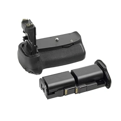 Abbildung von ayex Batteriegriff Passend für Canon EOS 60D, 60Da, (ähnlich BG E9) inkl. 2X LP E6N Akku, Akkugriff optimal zum Fotografieren im Hochformat, AX 60D/60Da