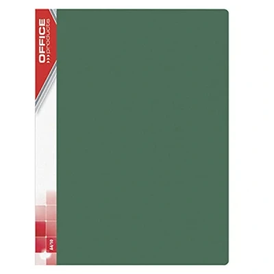 Abbildung von OFFICE PRODUCTS 21124011 02 Sichtmappe PP, A4, 850µ, 40 Prospekthüllen, grün