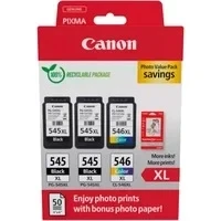 Abbildung von Canon PG 545XL + CL 546XL photo value pack Druckerpatrone Multipack