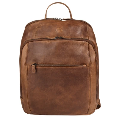 Abbildung von Piké Laptoprucksack, echt Leder, Made in Italy