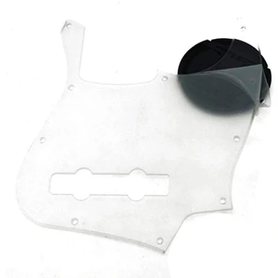 Abbildung von Dopro Jazz Bass Pickschutz für 5 Saiten, Bass, Schlagplatte USA/Mexican Fender Saiten klar/transparent