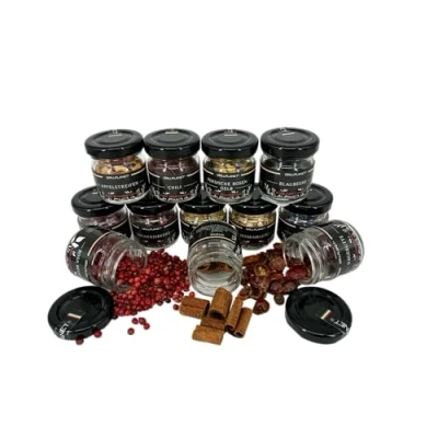 Abbildung von Grillplanet Premium Gin Gewürze Set &quot;Exclusiv&quot; 12 handverlesene seltenere Botanicals zum Individualisieren von