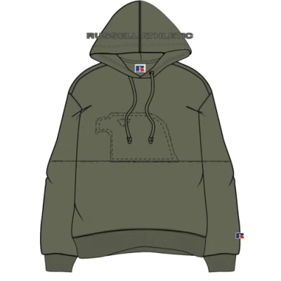 Abbildung von Russell Athletic E06292 FL 267 Hoody Jacket Sweatshirt Herren Four Leaf Clover Größe XS