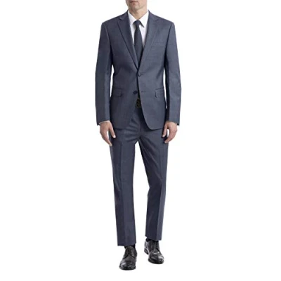 Abbildung von Calvin Klein Herren Suit Pants Business Anzug Hosen Set, Blue, 28W / 29L