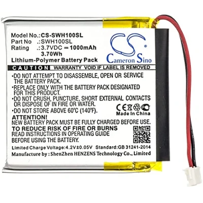 Abbildung von Cameron Sino Akku für Sony WH 1000MX4, 1000xM3, CH710N/B PN:Sony 1588 0911, LIS1662HNPC, SM 03, SP 624038 1000mAh
