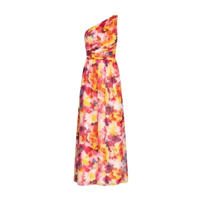 Abbildung von Apart Oneshoulder Ballkleid, Damen, Größe: 40, Pink multicolor