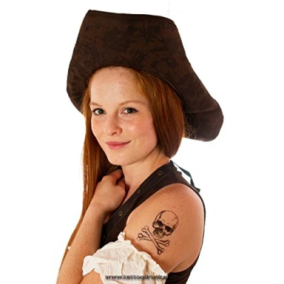 Abbildung von 5 x Totenkopf Tattoo mit Knochen Skull &amp; Bones (5)