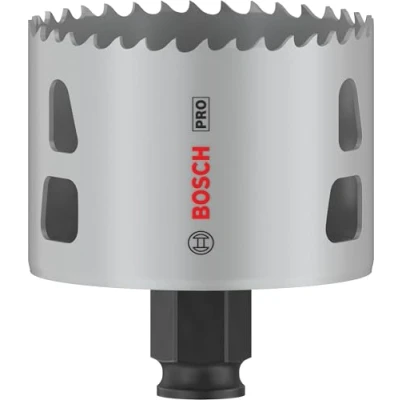 Abbildung von Bosch 1x PRO Multi Material Power Change Plus Lochsäge (für Weichholz, Trockenbauwand, Ø 67 mm, Professional Zubehör Bohrmaschine/Schrauber)
