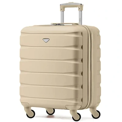 Abbildung von Flight Knight Leichte 4 Rad ABS Hartschalenkoffer, Handgepack, zugelassen fur Fluggesellschaften, einschließlich British Airways, und maximale große easyJet, Handgepacktasche 56x45x25 cm