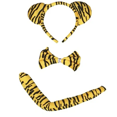 Abbildung von Petitebelle Stirnband Bowtie Schwanz Kostüm für Erwachsene Einheitsgröße Tiger