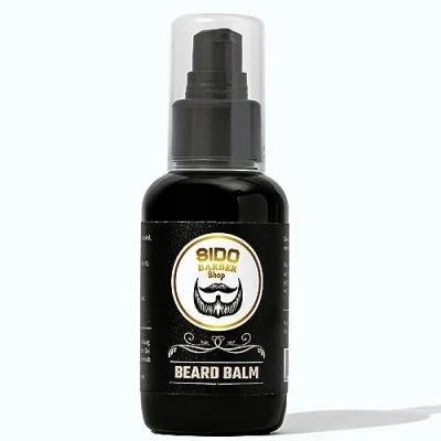 Abbildung von SIDO BARBER Bart Balsam mit Aloe Vera (100ml, Zitrusduft) After Shave zur Pflege &amp; nach der Rasur Aftershave Beard Balm für Herren Kokosöl Jojoba Öl Creme for Men