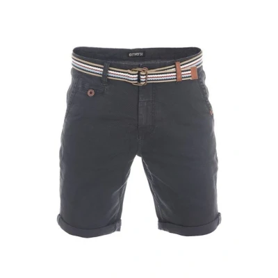 Abbildung von riverso Kurze Hosen Herren Chino Shorts Kurz mit Gürtel Regular Fit RIVKlaas Chinoshorts Bermuda Stretch, Größe:W 32, Farbe:Dark Grey (63400)