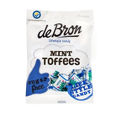 Abbildung von De Bron Zucker freie Minz Toffees (6 Stück)