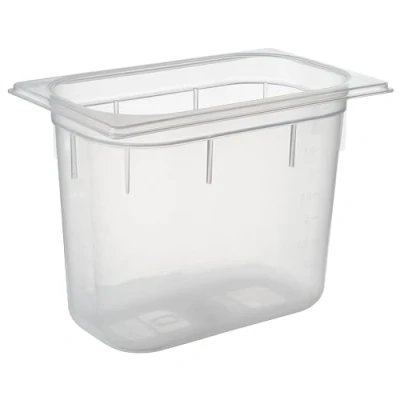 Abbildung von APS 82134 GN Behälter 1/4, 26,5 x 16,2 cm, 200 mm tief, 4,8 Liter, Skalierung, Polypropylen