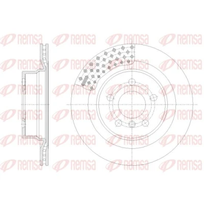 Abbildung von REMSA Bremsscheibe BMW: 3 Limousine, Touring, 4 Coupe Hinterachse 300mm 20mm 5 Belüftet 62551.10 34206877213,34206880071,6877213,6880071