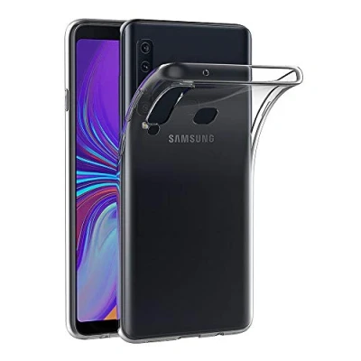 Abbildung von AICEK Hülle Compatible für Samsung Galaxy A9 2018 Transparent Silikon Schutzhülle Case Clear Durchsichtige TPU Bumper Handyhülle (6,3 Zoll)