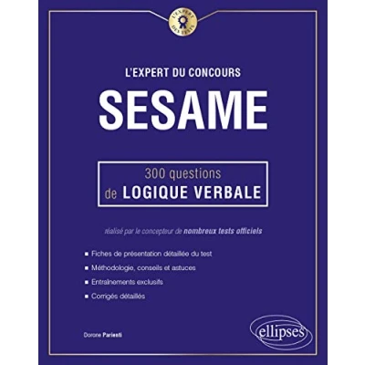 Abbildung von L&#039;Expert du concours SESAME 300 questions de logique verbale (L&#039;Expert des Tests)