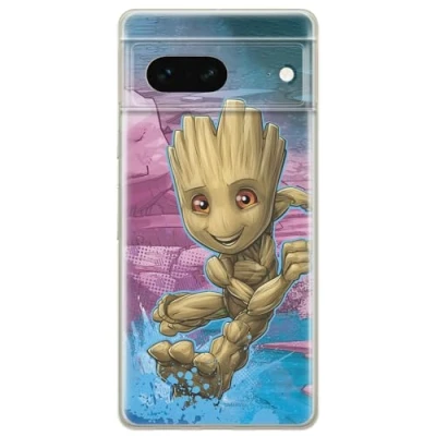 Abbildung von ERT GROUP Handyhülle für Google Pixel 7 Original und offiziell Lizenziertes Marvel Muster Groot 001 optimal an die Form des Handy angepasst, hülle aus TPU