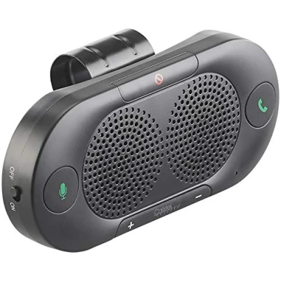 Abbildung von Callstel Kfz Freisprechanlagen: Stereo Freisprecher mit Bluetooth 5, Siri und Google kompatibel (Auto Freisprecheinrichtung, Funk Bewegungsmelder)