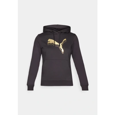 Abbildung von Puma Hoodie Kapuzenpullover, Damen, Größe: Medium, Black/metallic gold