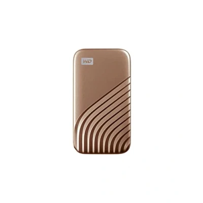 Abbildung von WD My Passport SSD 500 GB mobiler Speicher (NVMe Technologie, USB C und 3.2 Gen 2 kompatibel, Lesen 1050 MB/s, Schreiben 1000 MB/s) Rose Gold