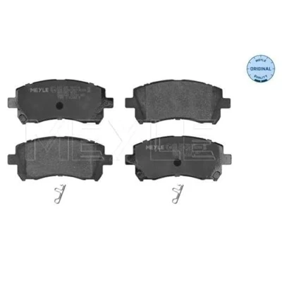 Abbildung von MEYLE 025 235 5817/W Bremsbelagsatz ORIGINAL Quality Vorderachse mit akustischer Verschleißwarnung Anti Quietsch Blech SUBARU: Impreza II Kombi
