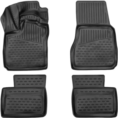 Abbildung von ELMASLINE 3D Gummimatten für Audi A1 2010 2018 (8X) Zubehör Fußmatten