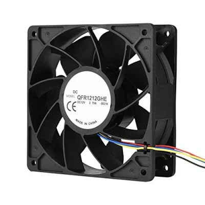 Abbildung von ASHATA Generischer 120x38mm Lüfter, 4 Pin Anschluss DC 12V 2.7A 6000RPM Lüfter für Antminer S7 S9