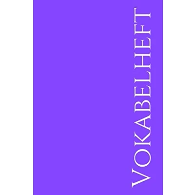 Abbildung von Vokabelheft: DIN A5 2 Spalten liniert in Lila Violet Purple Schulheft Format mit 70 Seiten für Vokabeln und Fremdsprachen ( Englisch, Franzoesisch,italenisch latein etc.)