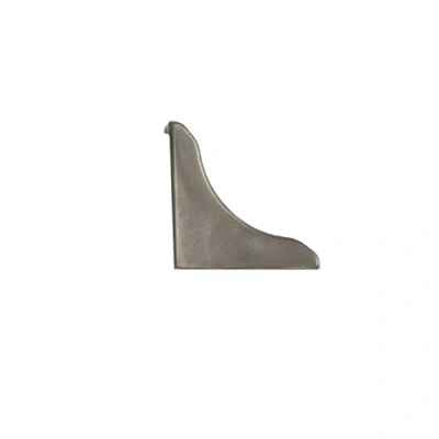 Abbildung von DQ PP 1x WINKELLEISTE ENDSTÜCK Chrom 13 x 13mm PVC Küchenleiste Arbeitsplatte Abschlussleiste Küchenabschlussleiste Wandabschlussleiste Tischplattenleisten