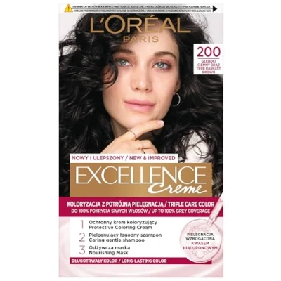Abbildung von L Oreal Paris Excellence Creme Haarfarbe 200 Tiefdunkelbraun