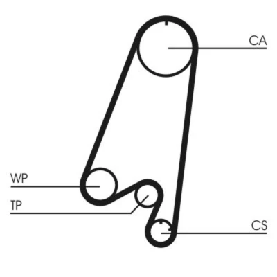 Abbildung von CONTITECH CT910WP1 Wasserpumpe + Zahnriemensatz 107 CHEVROLET: Matiz, DAEWOO: Matiz I Schrägheck