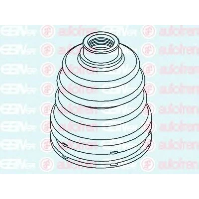 Abbildung von AUTOFREN SEINSA D8533 Achsmanschette 97 getriebeseitig OPEL: Corsa C Schrägheck, Meriva A, Tigra Twintop, FORD: FIESTA 5, 6, Fusion Kombi