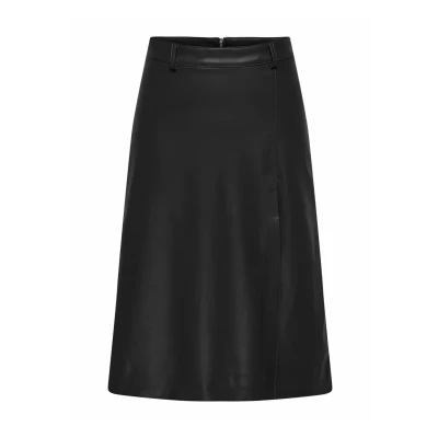 Abbildung von ONLY Skater MIDI Alinienrock, Damen, Größe: XS, Black