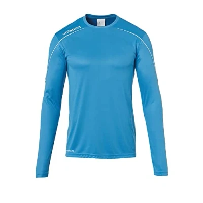 Abbildung von uhlsport Herren Stream 22 Langarm Trikot, Cyan/Weiß, XXXL