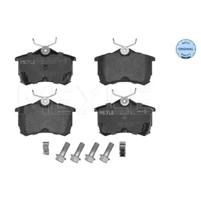 Abbildung von MEYLE 025 235 2714/W Bremsbelagsatz ORIGINAL Quality Hinterachse mit akustischer Verschleißwarnung Anti Quietsch Blech HONDA: Accord 7 Limousine