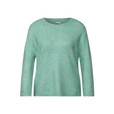 Abbildung von Street One MIT Rundhals Strickpullover, Damen, Größe: 36, Grün