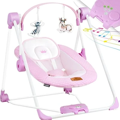 Abbildung von KIDIZ Babywippe, Babywippe Babyschaukel mit Geschwindigkeitseinstellungen