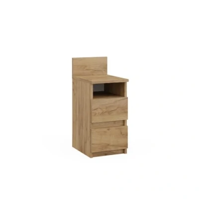 Abbildung von Vicco Nachttisch Monty, Goldkraft Eiche, 25 x 59.1 cm mit 2 Schubladen