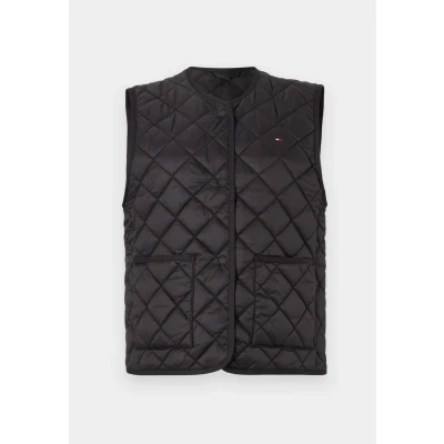 Abbildung von Tommy Hilfiger Padded Quilted VEST Weste, Damen, Größe: XXS, Black