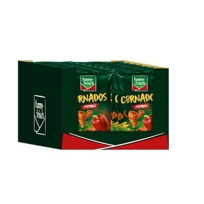 Abbildung von funny frisch Cornados Paprika, 16er Pack (16 x 80 g)