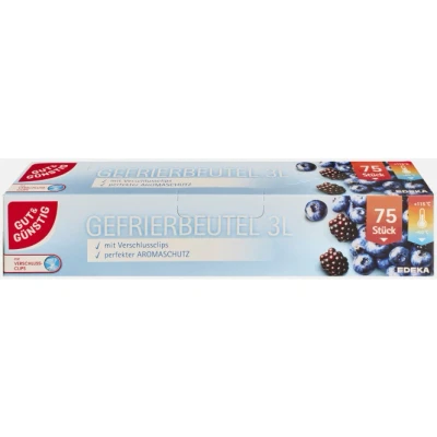 Abbildung von Gut &amp; Günstig Gefrierbeutel 3l 75er