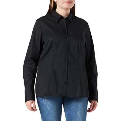 Abbildung von Seidensticker Damen Bluse Regular Fit, 080603, Gr. 46, Schwarz (39)