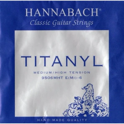 Abbildung von Hannabach 653156 Klassikgitarrensaiten Serie 950 Medium / High Tension Titanyl E6