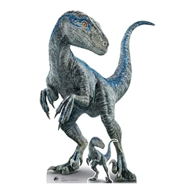 Abbildung von STAR CUTOUTS SC4080 Raptor Jurassic World Dominion Karton Ausschnitt in Lebensgröße mit Mini