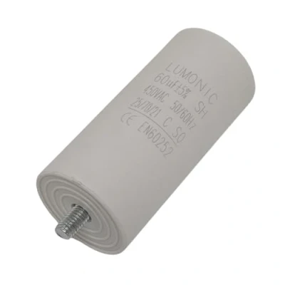 Abbildung von Lumonic Anlaufkondensator mit Stecker 6,3x0,8mm I 60µF 450V 45x100mm 60uF Motorkondensator Kunststoffgehäuse Betriebskondensator für Pum