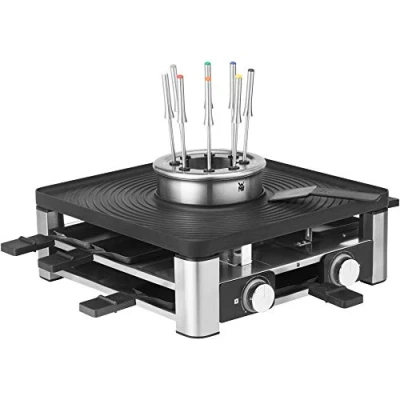 Abbildung von WMF Raclette &quot;Lumero Gourmet Station 3 in 1&quot;, 8 St. Raclettepfännchen, 1800 W